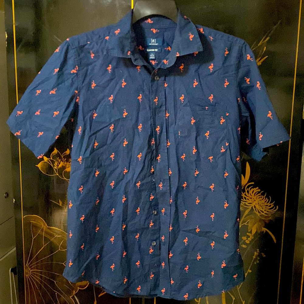 George Flamingo button down shirt